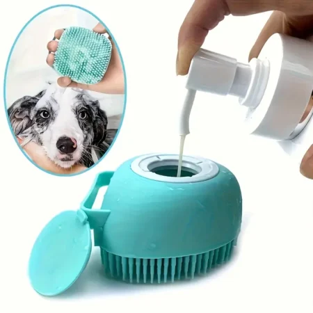 Cepillo para pelo con contenedor de shampoo